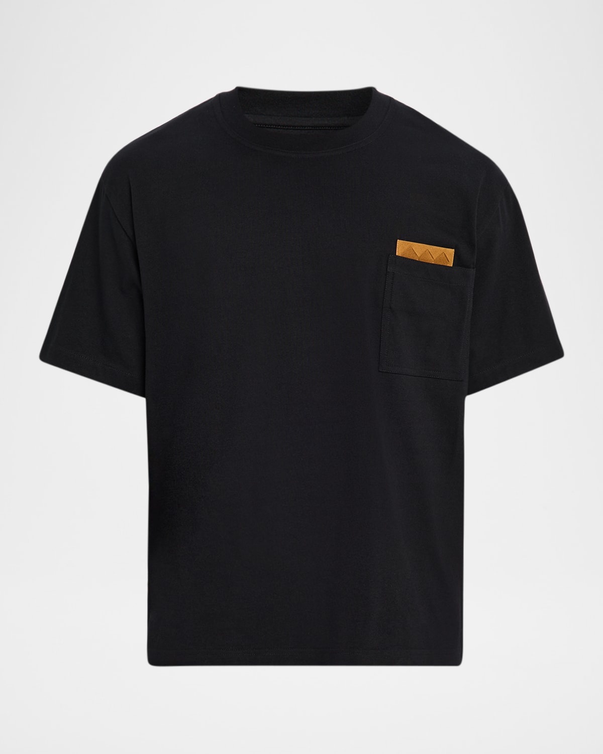 Men's Pima Cotton Jersey Intrecciato-Pocket T-Shirt - 1