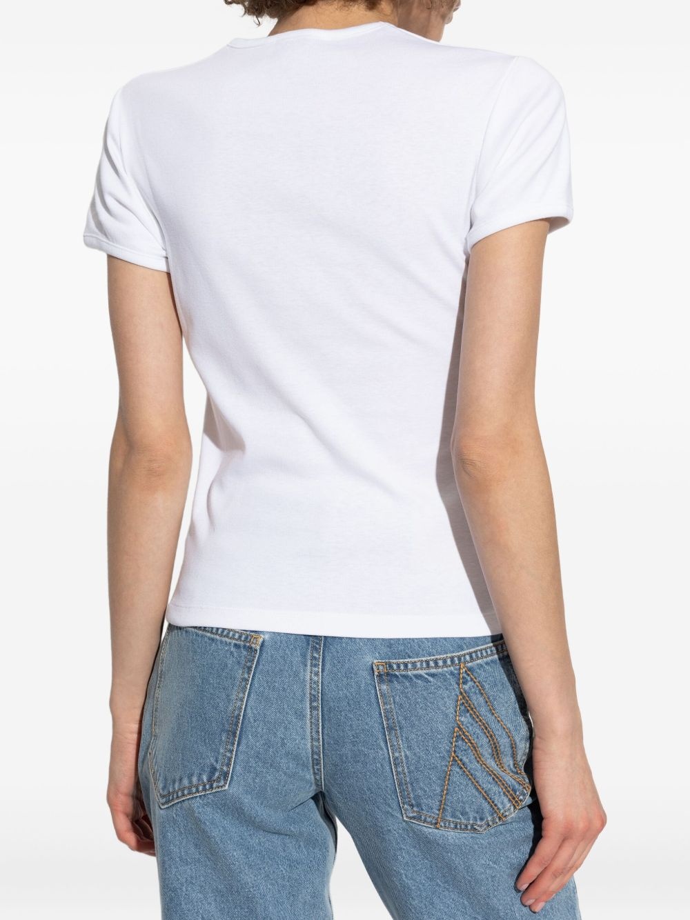 twist-detail short-sleeve top - 4