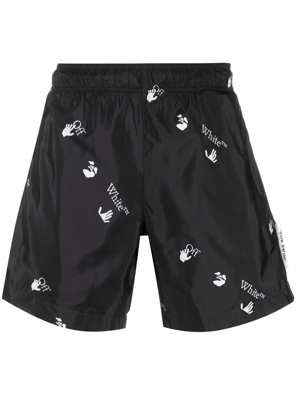 Hands-Off print swim shorts - 1