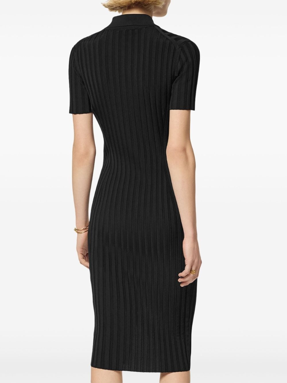knitted midi shirt dress - 4