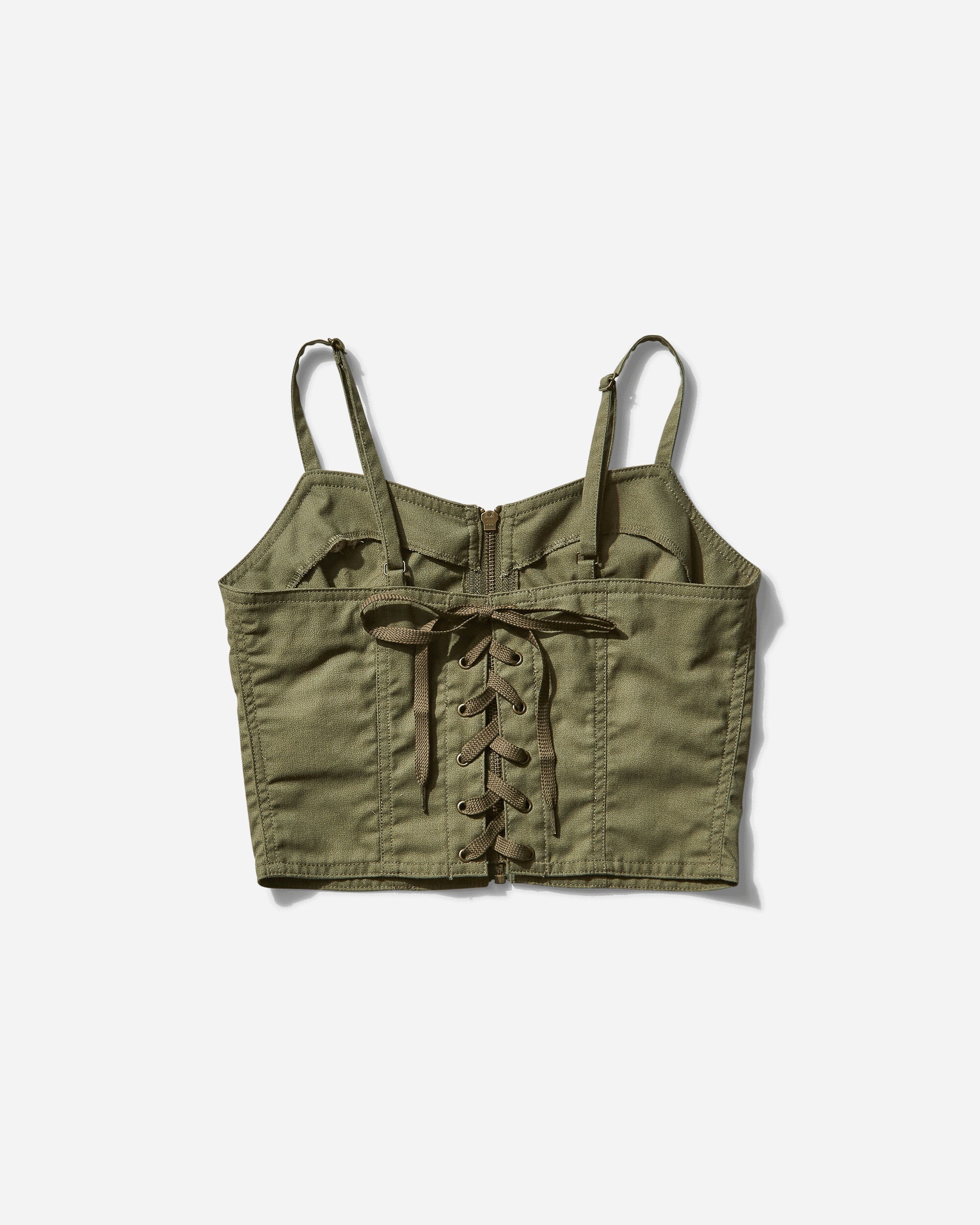 Women's Military Vest Khaki - 2