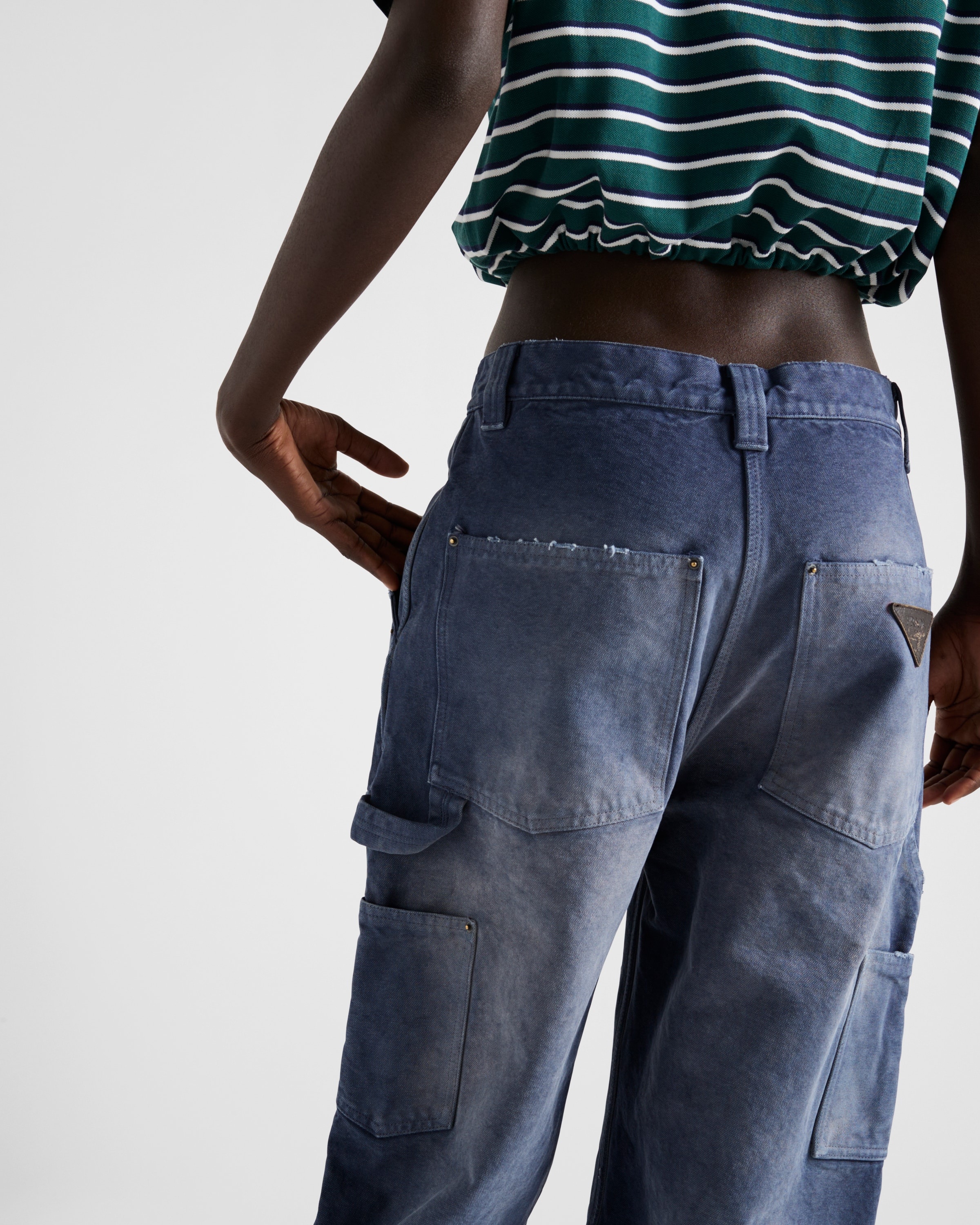 Canvas cargo pants - 4