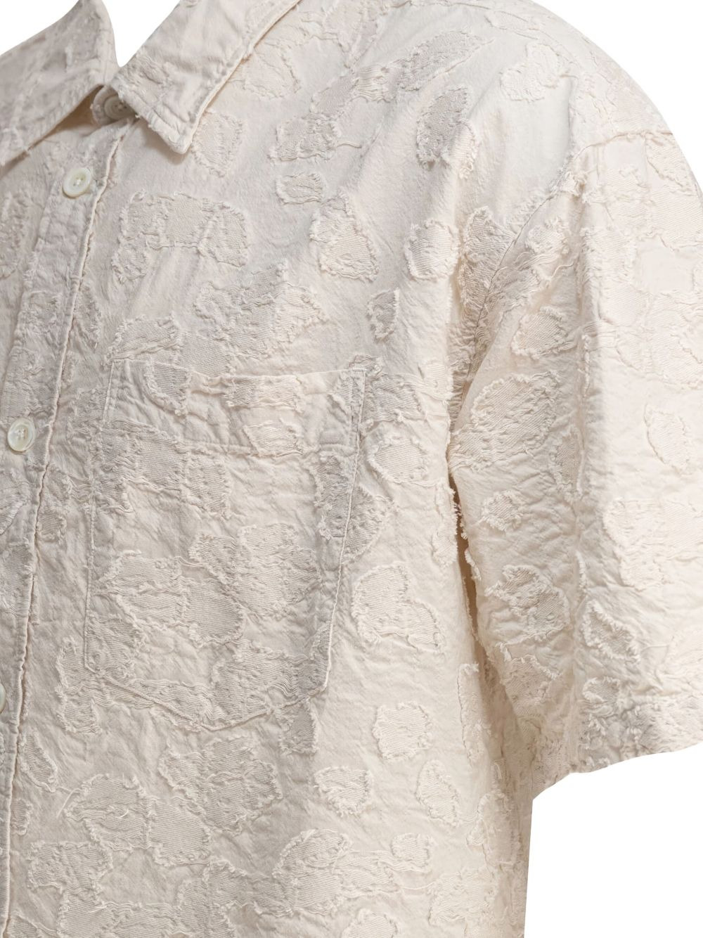 textured short-sleeve shirt - 4