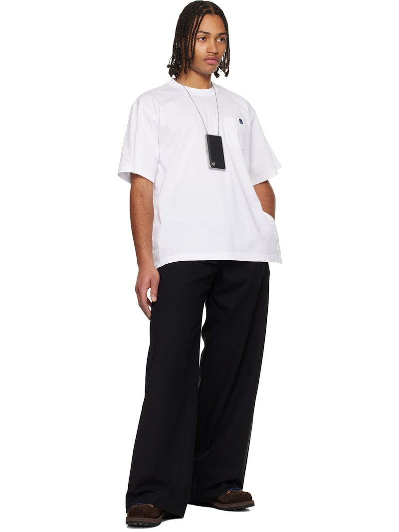 sacai White Cotton Jersey T-shirt outlook