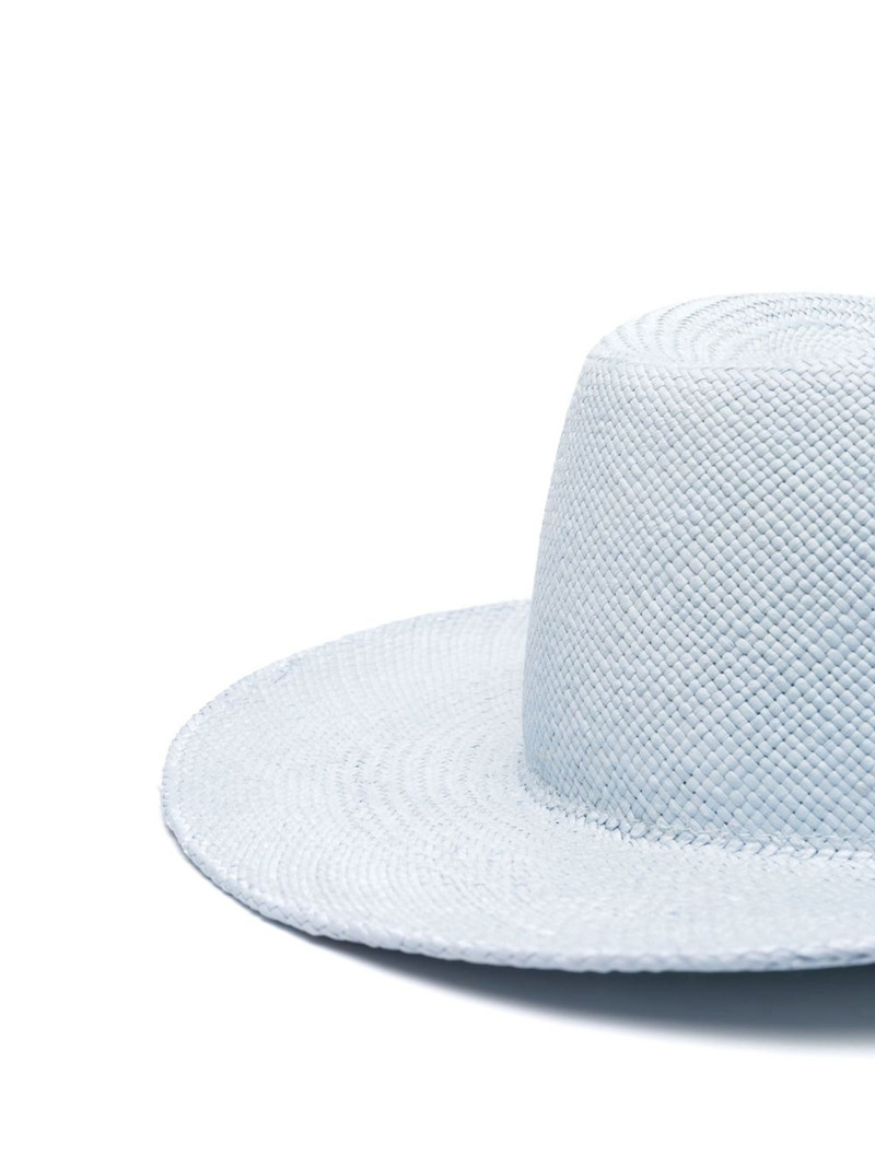 RUSLAN BAGINSKIY Woven-wicker Logo Sun Hat outlook