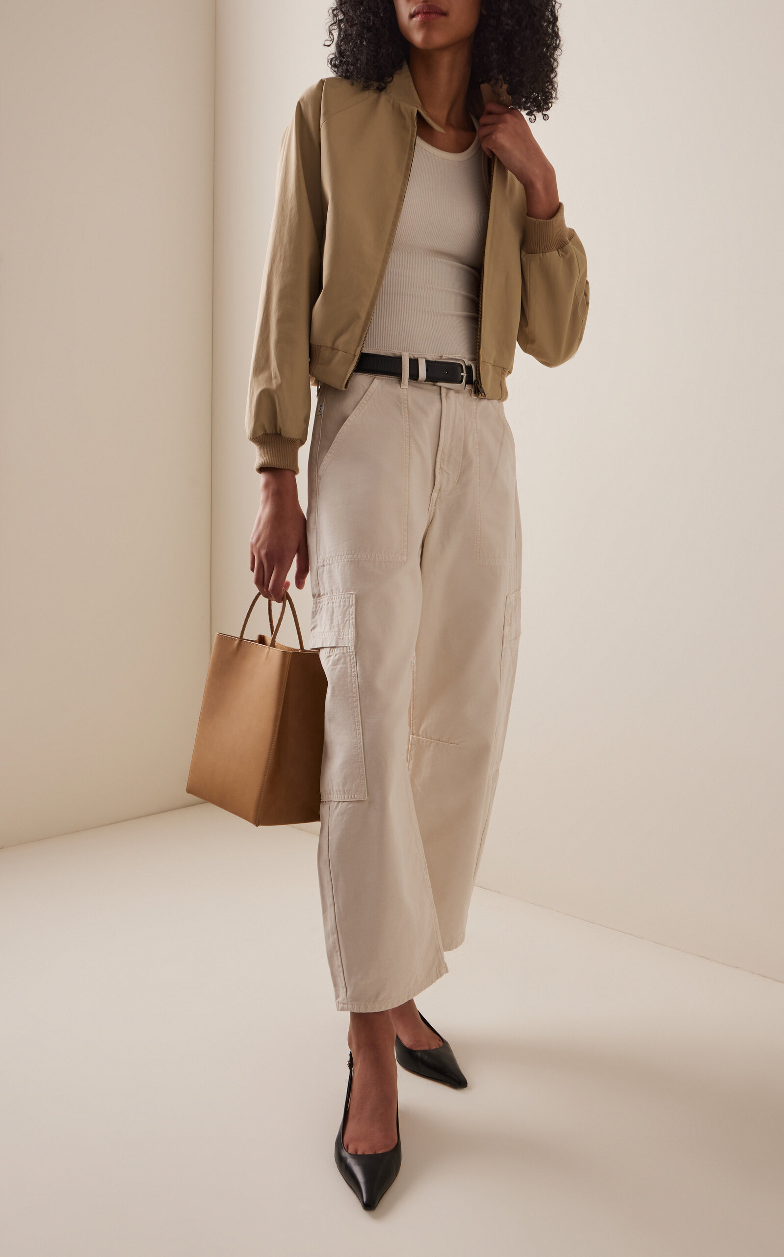 Lauzerte Cotton-Nylon Bomber Jacket khaki - 2