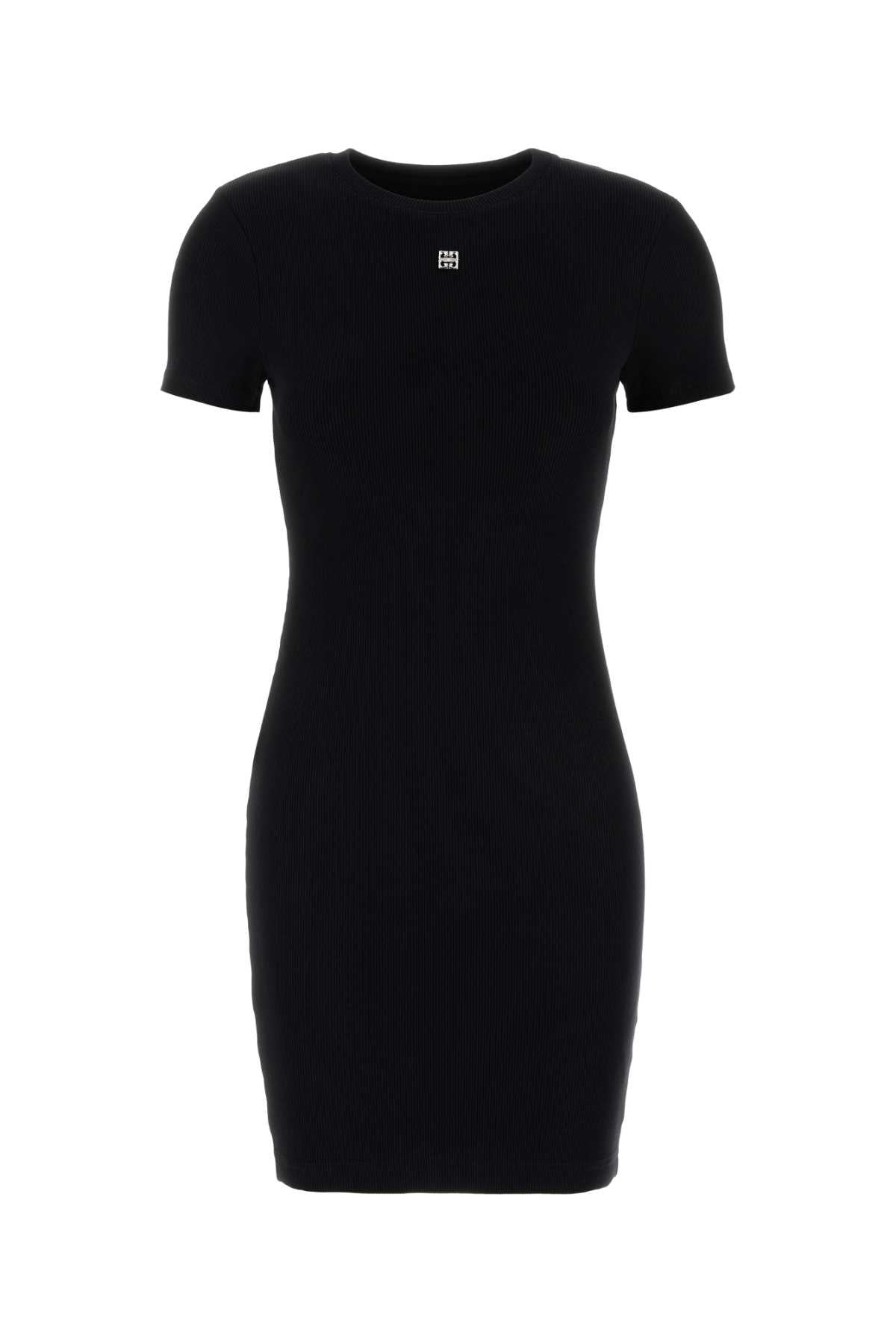 Givenchy Women Black Stretch Cotton Dress - 1