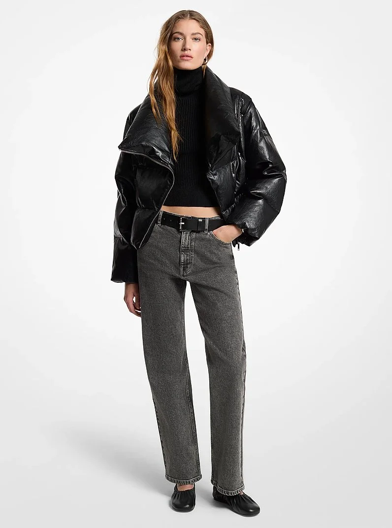 Quilted Puffer Coat - 1