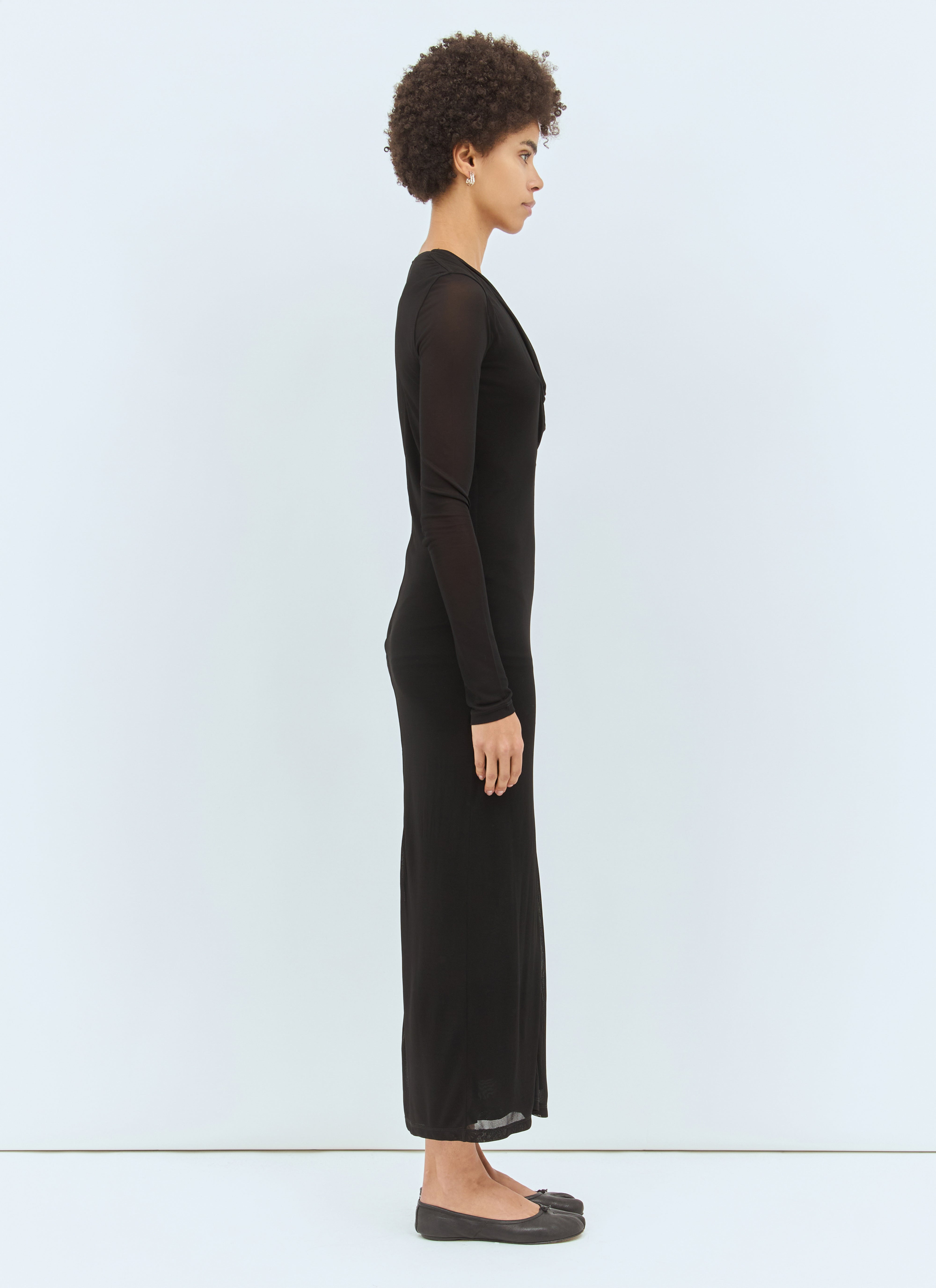 Toteme Women Draped V-Neck Maxi Dress - 4