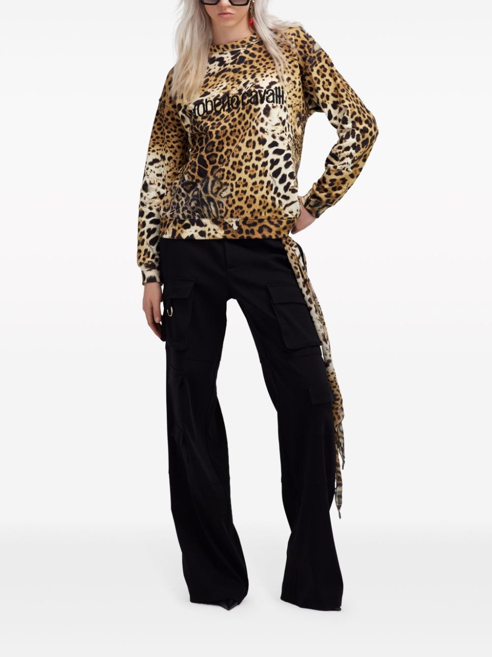 belted cargo trousers - 2
