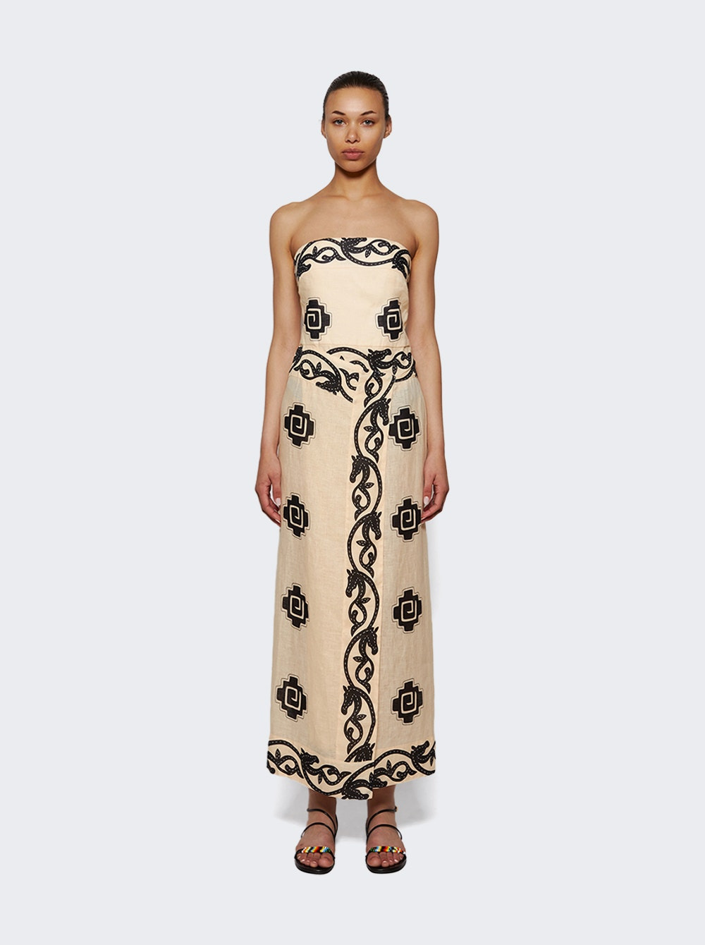 Ancient Dress Black And Ecru - 2