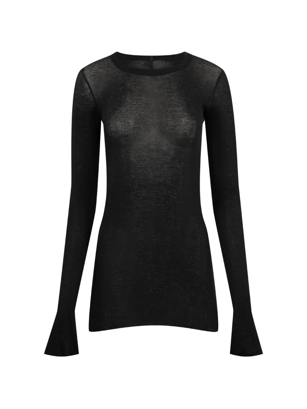 ribbed long-sleeve T-shirt - 1