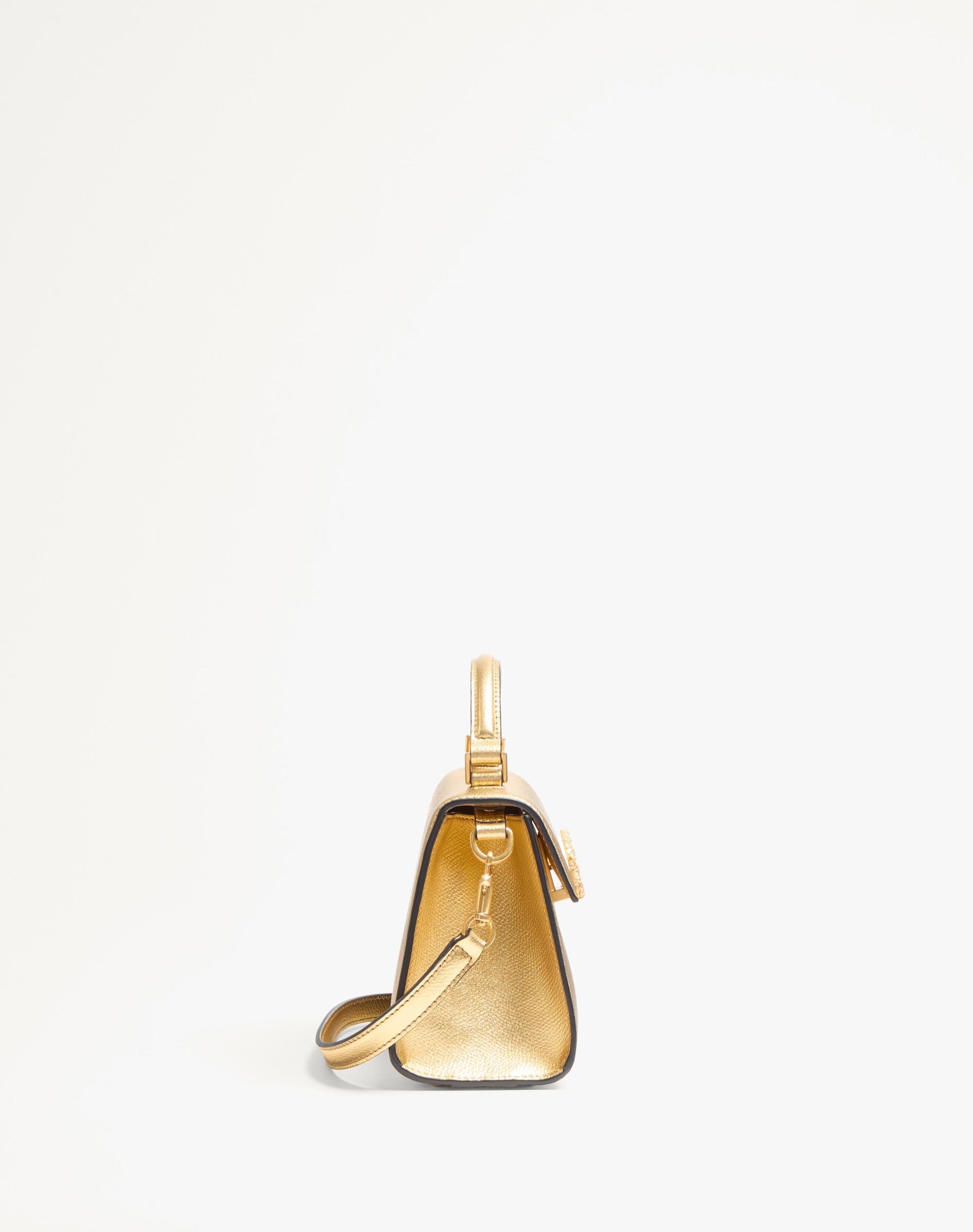 VALENTINO GARAVANI VSLING MINI HANDBAG IN LAMINATED GRAINY CALFSKIN WITH JEWEL LOGO - 4