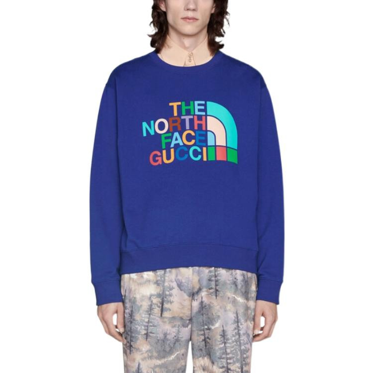 Gucci x The North Face Sweatshirt 'Blue' 626990-XJDTY-4120 - 3