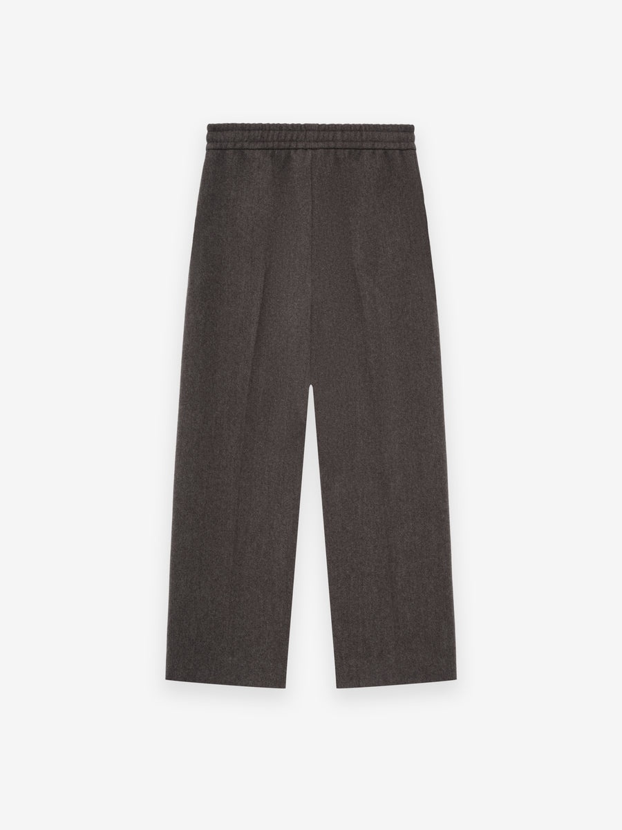 Heavy Wool Drawstring Wide Leg Pant - 3