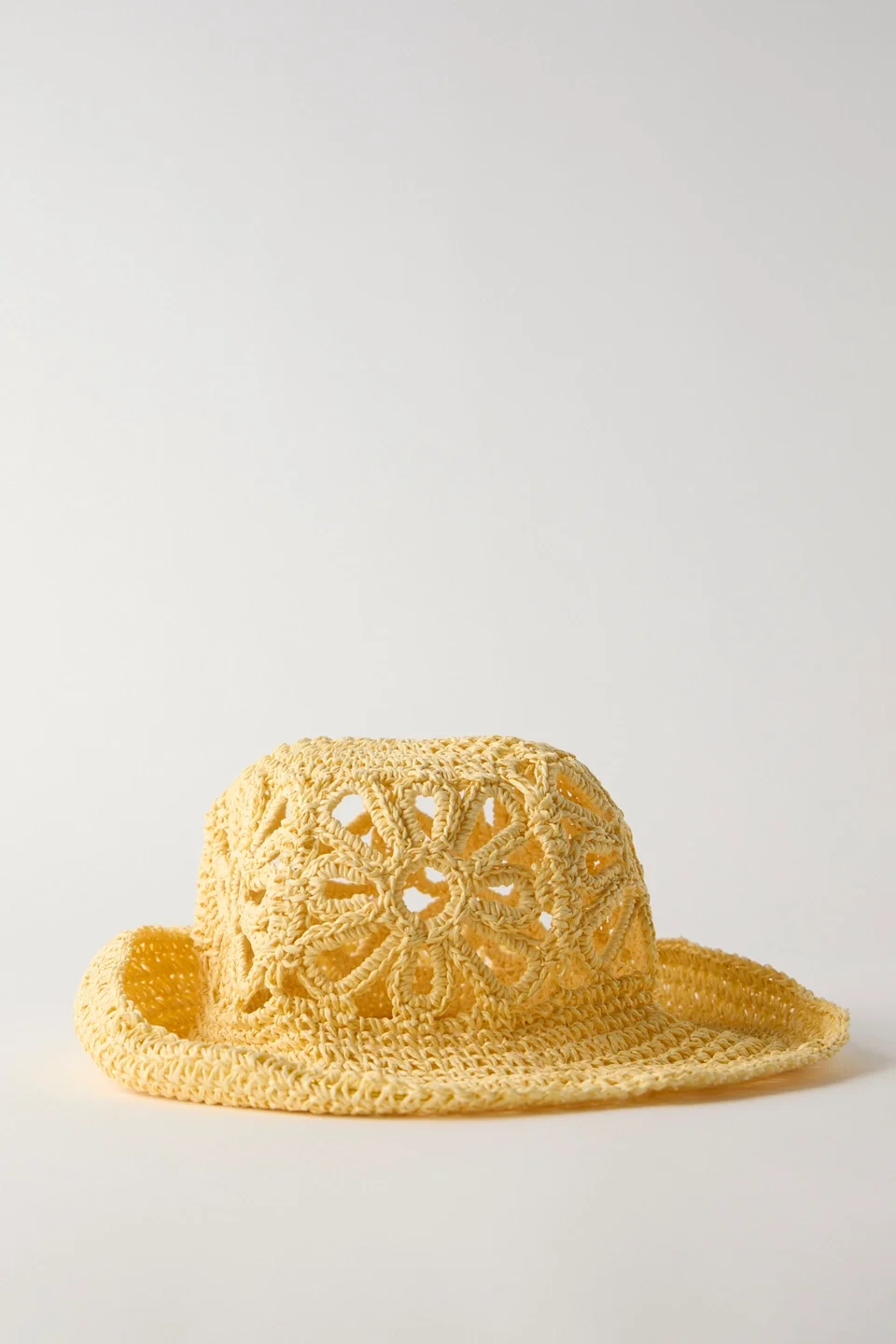 Cut-Out Daisy Straw Hat - 1