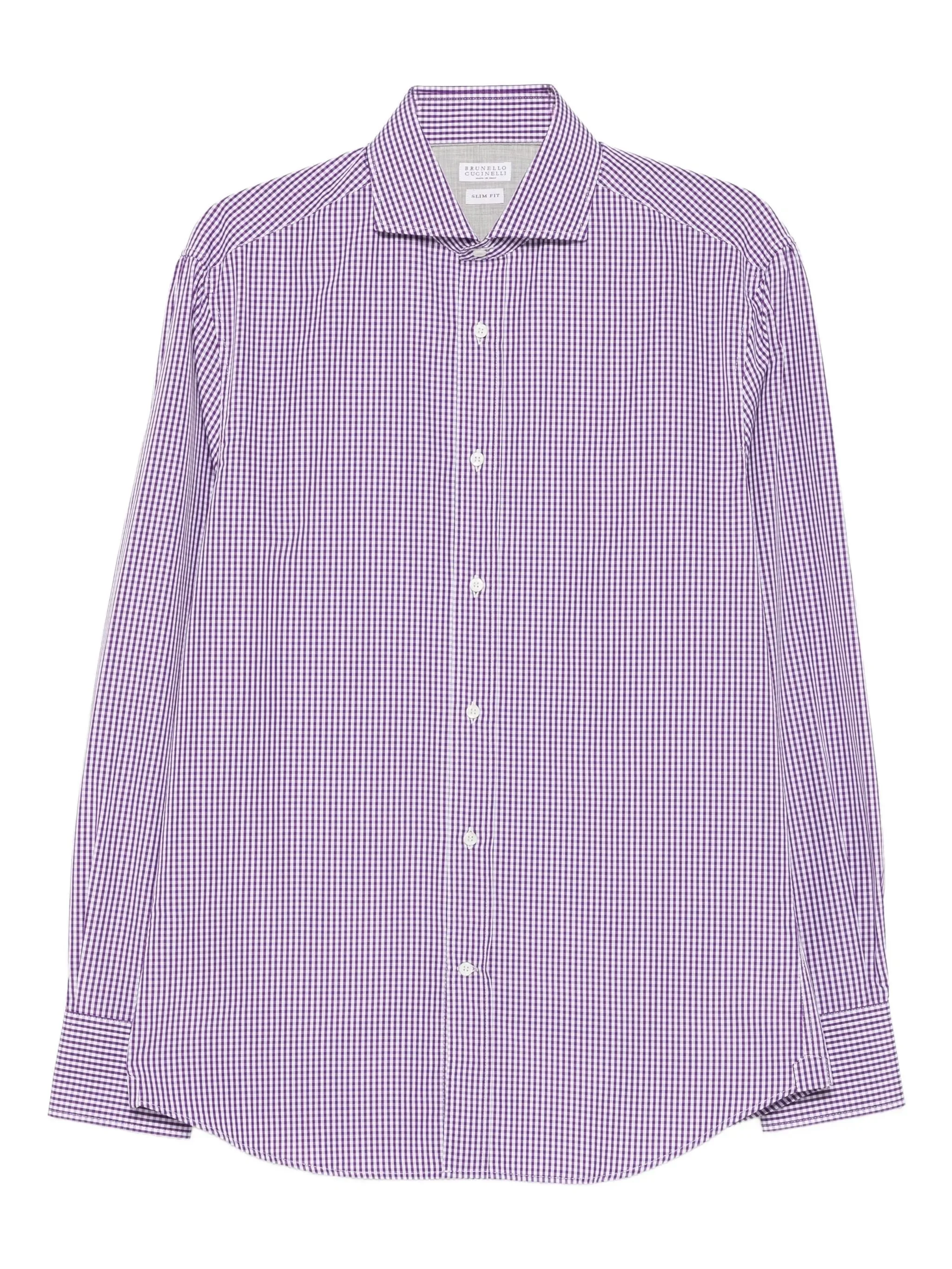 Brunello Cucinelli Gingham-check Shirt - 1