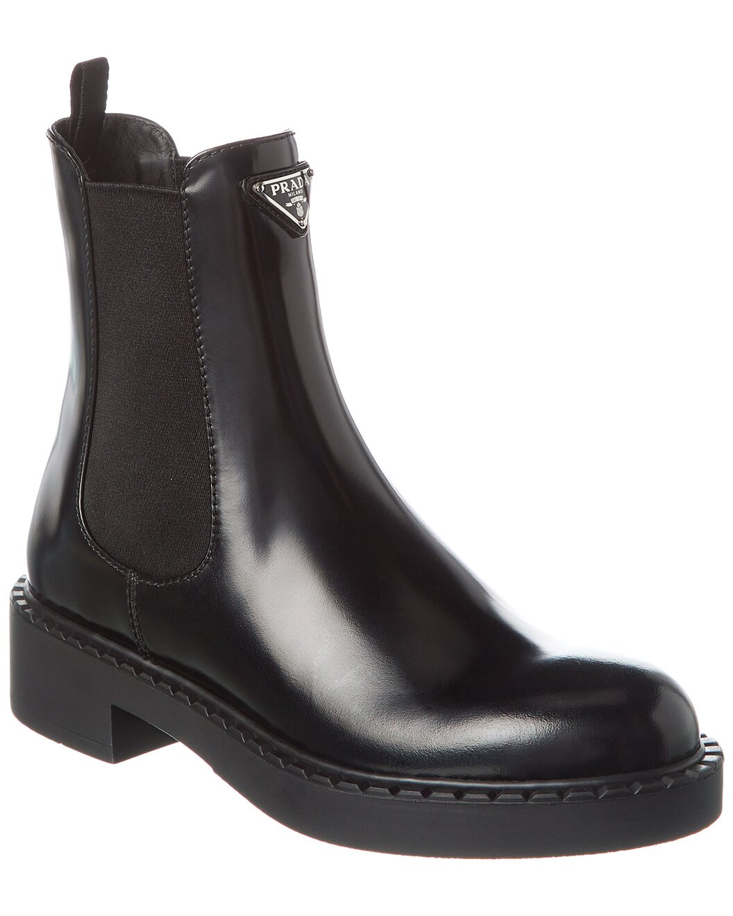 Prada Brushed Leather Chelsea Boot - 1