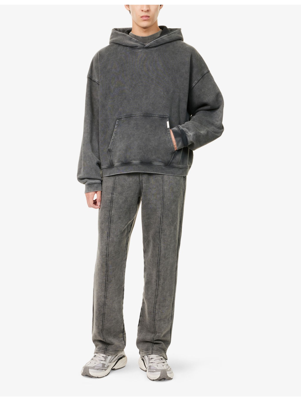 Initial Boxy Logo-Embellished Cotton Hoody - 2
