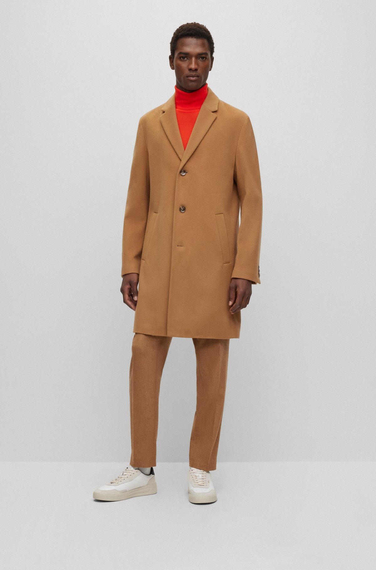 WOOL-BLEND COAT WITH FULL LINING - 2