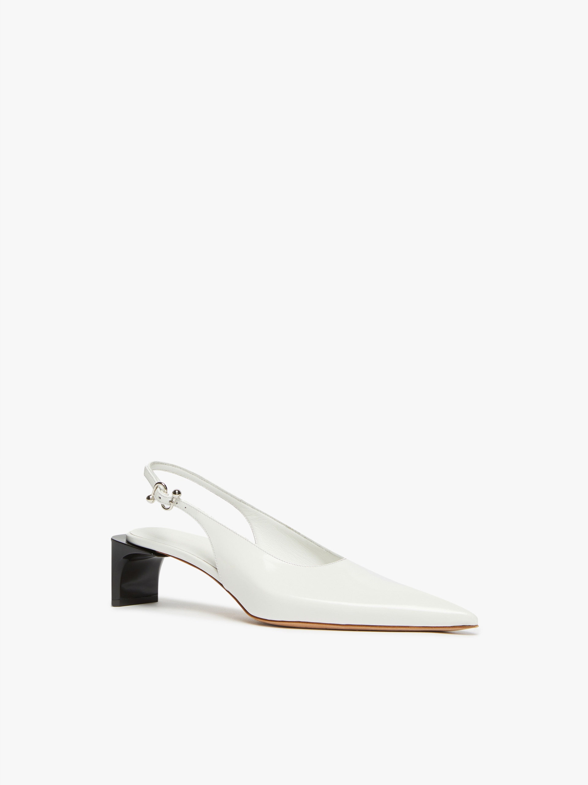 ATTILA Low slingbacks in shiny calfskin with a pointed toe - 2