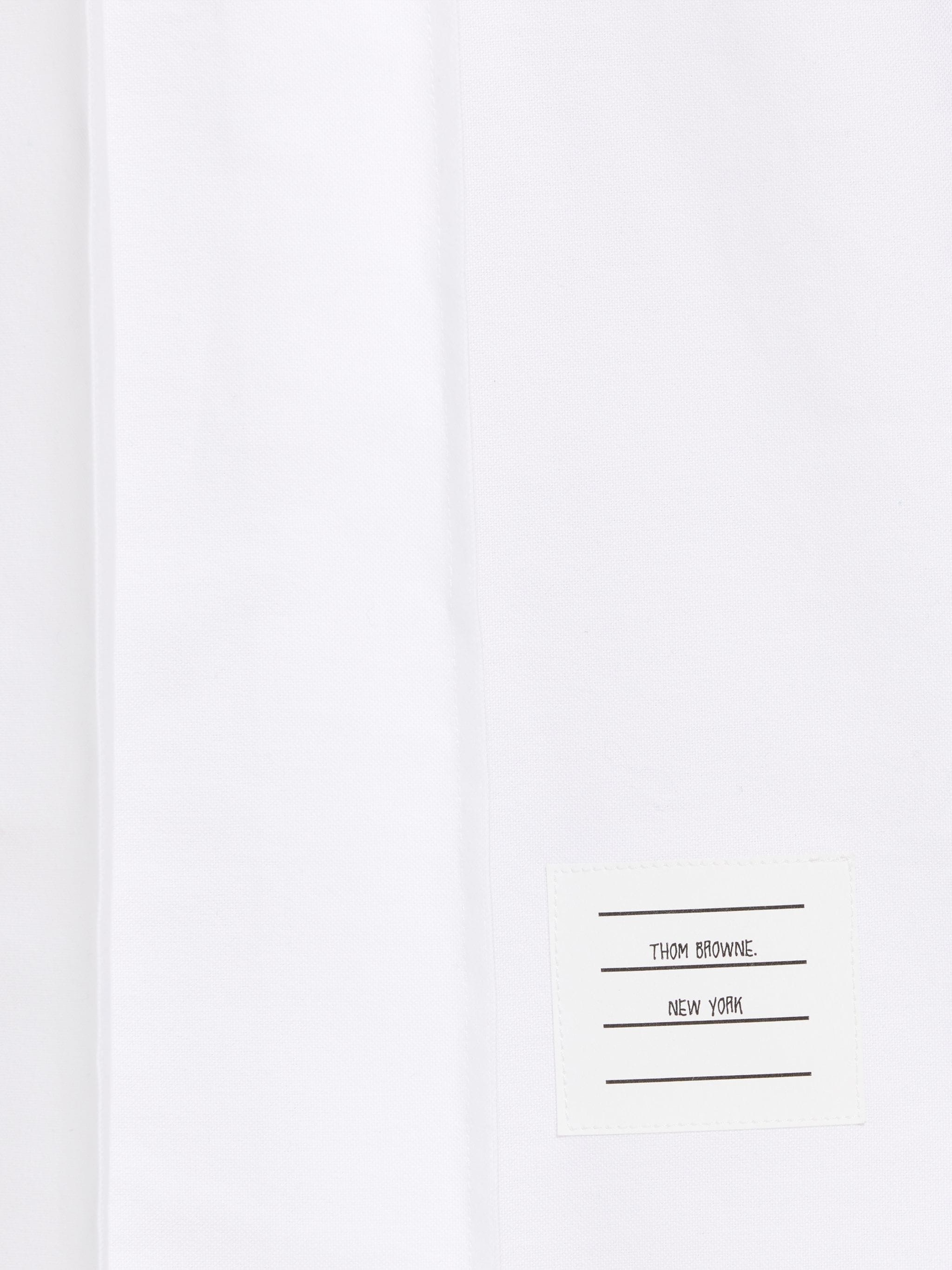 White Oxford 2-in-1 Pleated Bottom Norfolk Shirtdress - 5