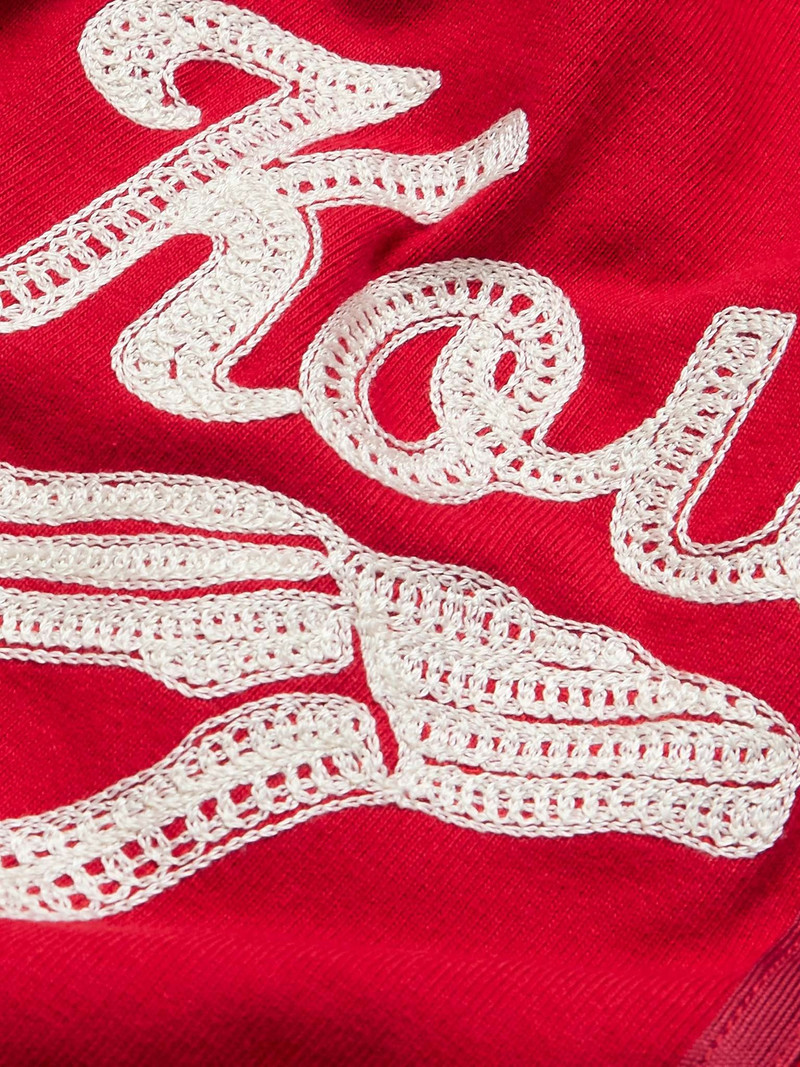 Oversized Logo-Appliquéd Cotton-Jersey Baseball Shirt 3