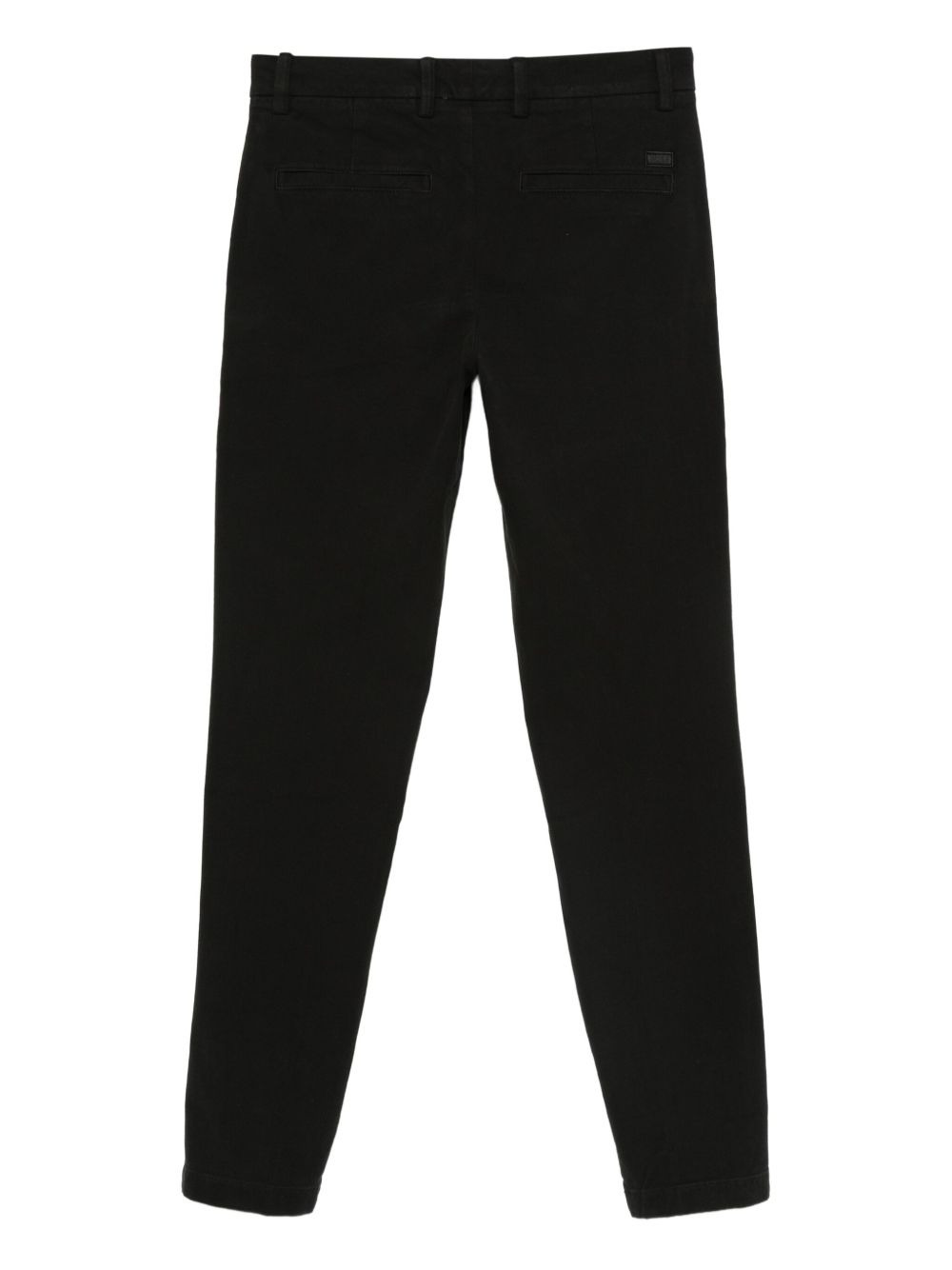 cotton-blend straight-leg trousers - 2