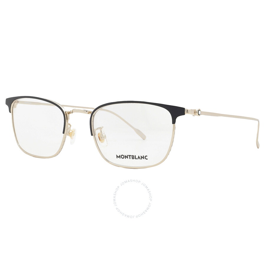 Montblanc Montblanc Demo Rectangular Men s Eyeglasses MB0192O 001 53 jomashop REVERSIBLE