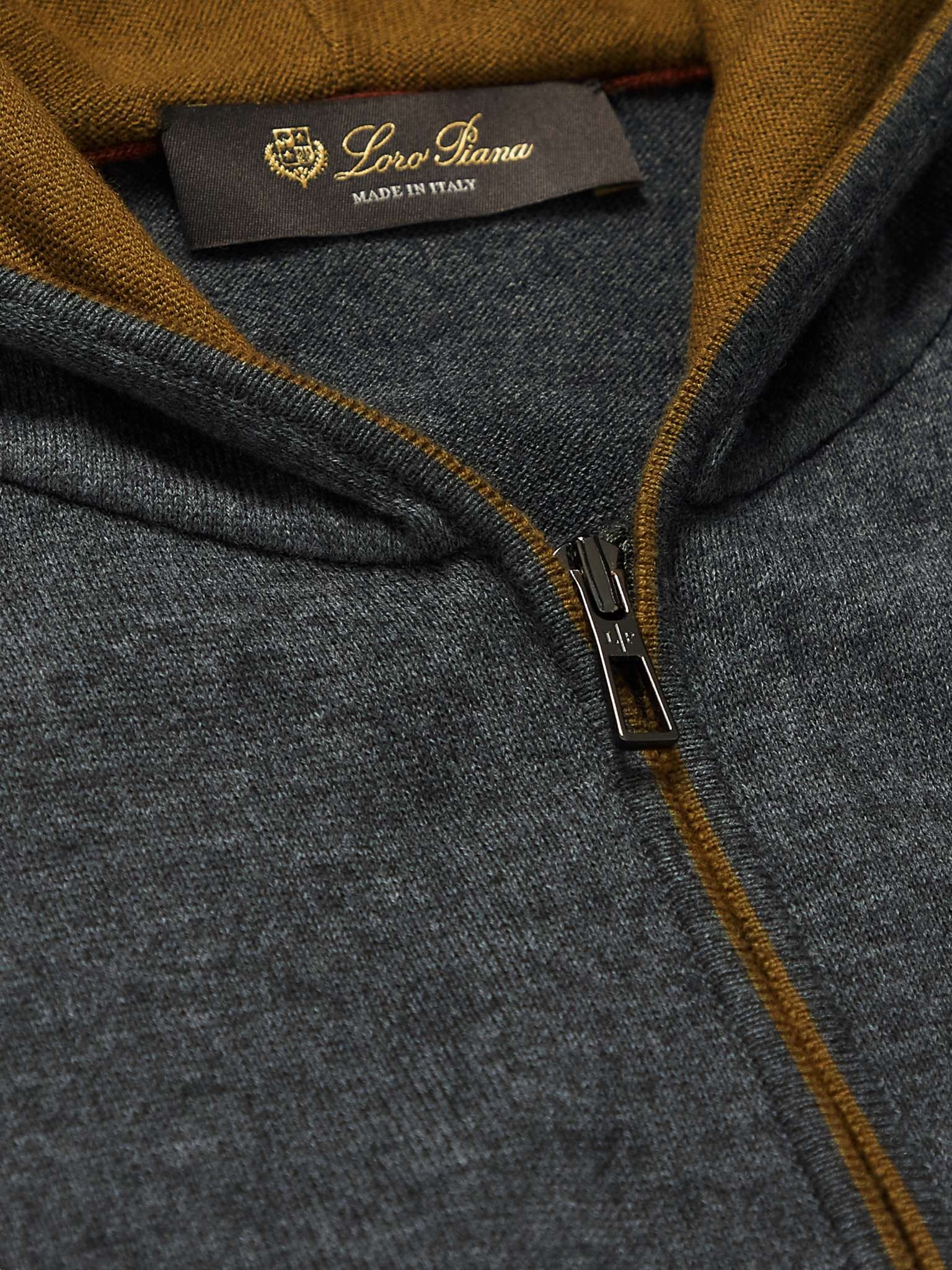 Cotton and Cashmere-Blend Zip-Up Hoodie - 5