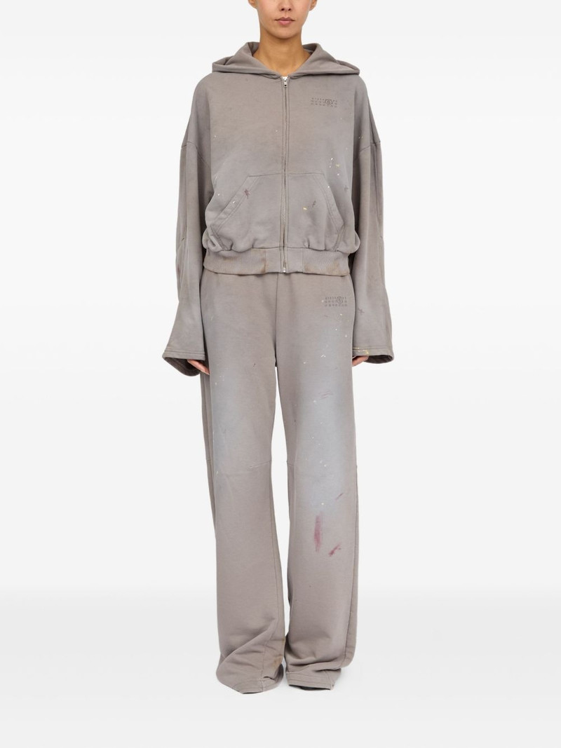 MM6 Maison Margiela numbers-print hoodie outlook