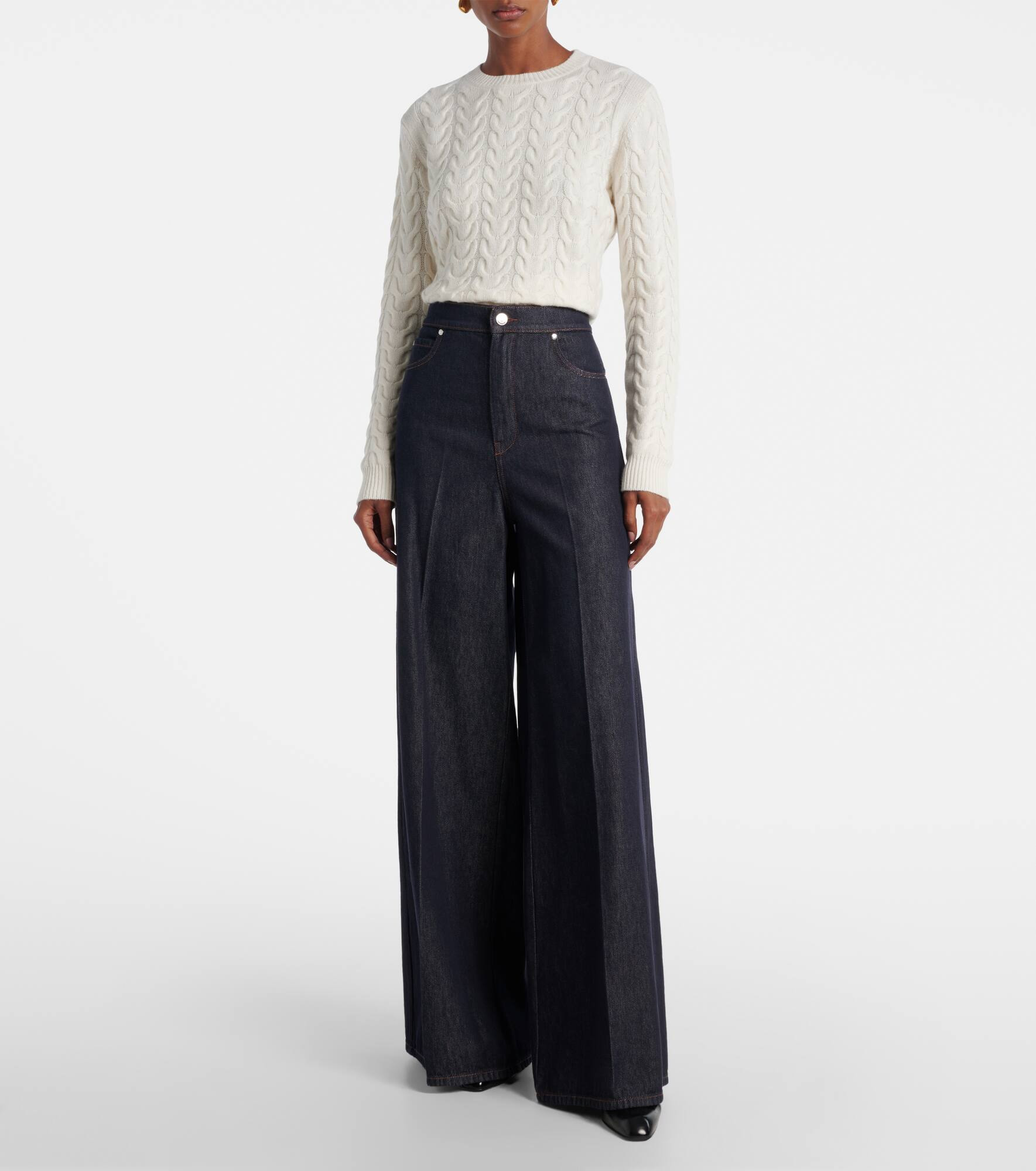 Carmine high-rise wide-leg jeans - 7