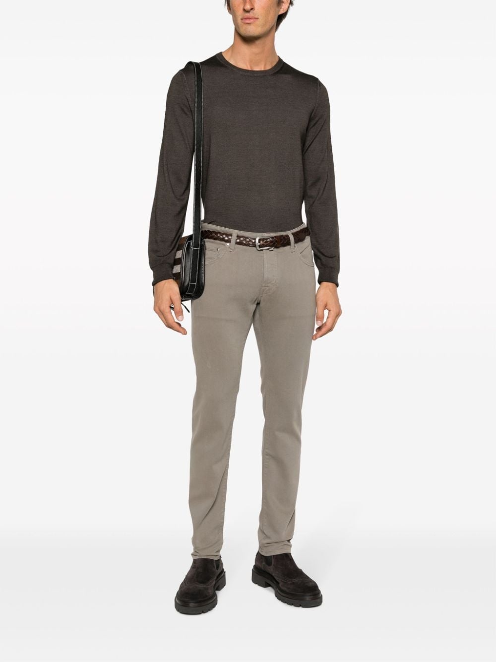 fine-knit wool jumper - 2