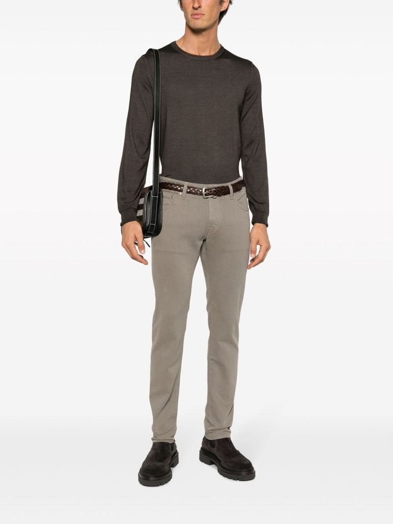 Canali fine-knit wool jumper outlook