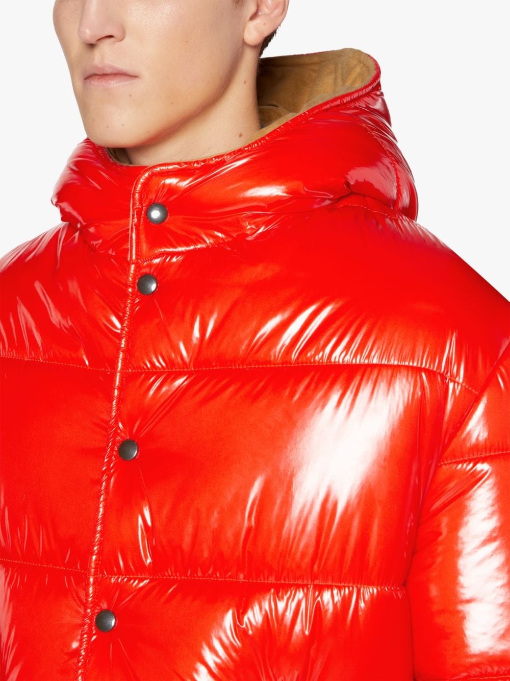 OSAKA BRIGHT ORANGE NYLON PUFFER JACKET | GQF-306 - 5