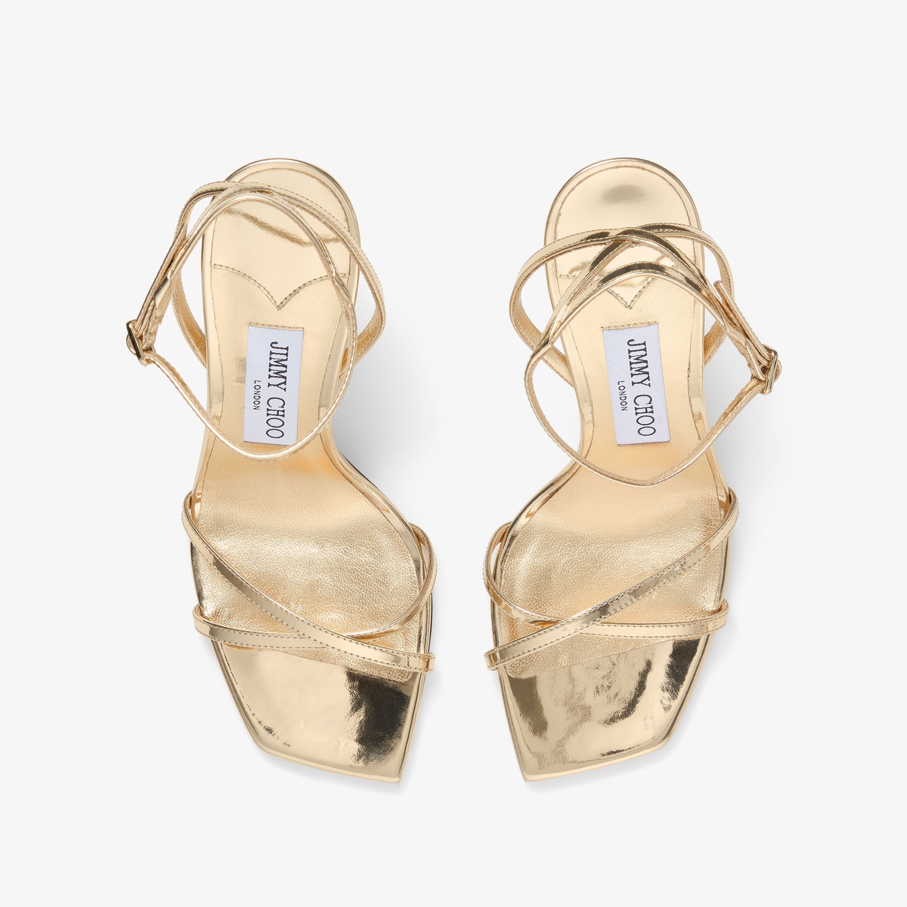 Metz 100
Gold Liquid Metal Leather Sandal - 4