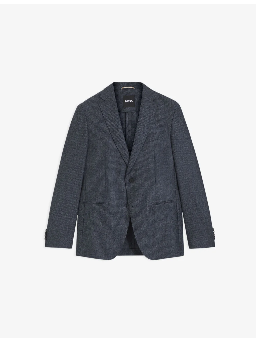 Single-Breasted Notch-Lapel Wool Blazer - 1