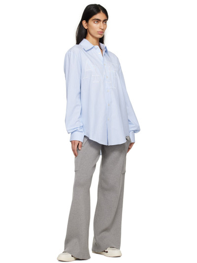 AMIRI Blue Pinstripe Shirt outlook