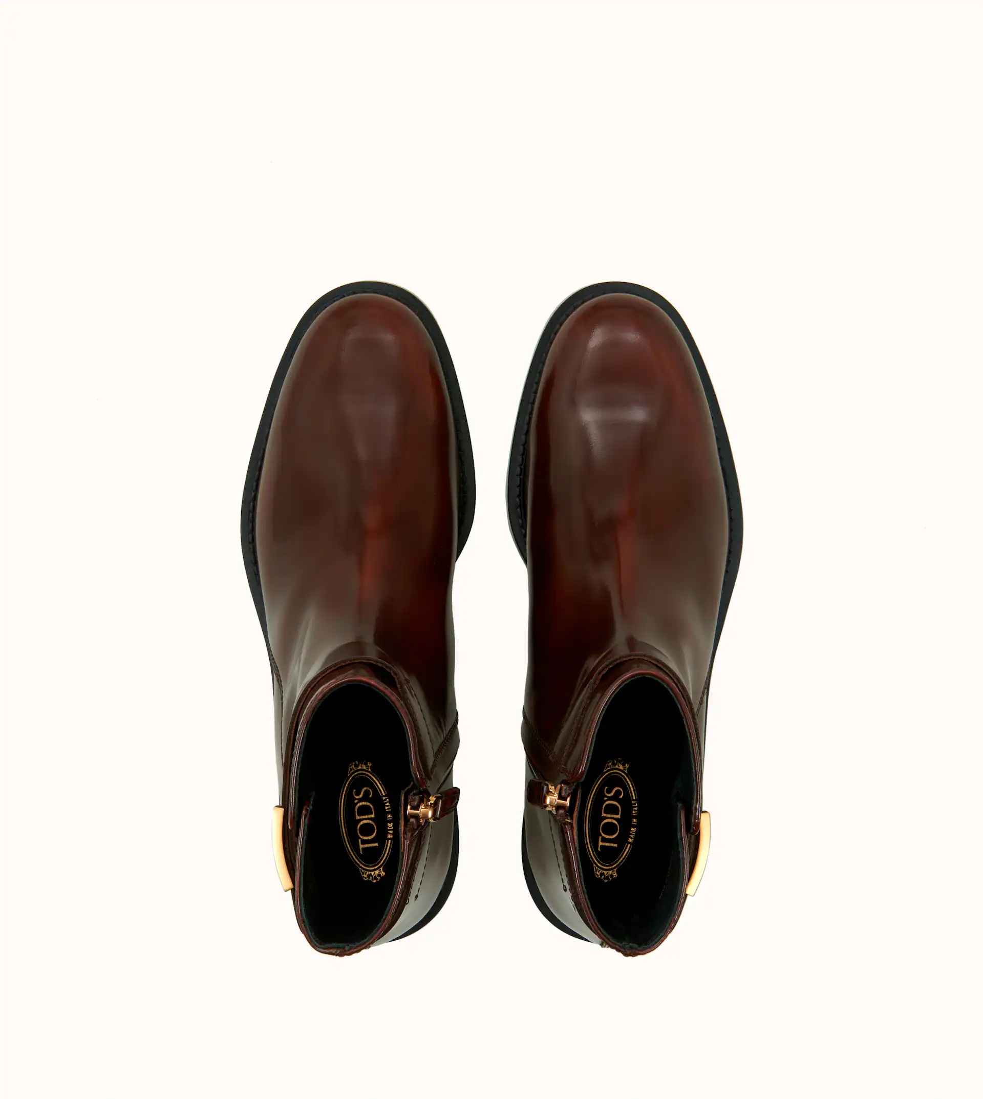 TIMELESS ANKLE BOOTS IN LEATHER - BROWN - 2