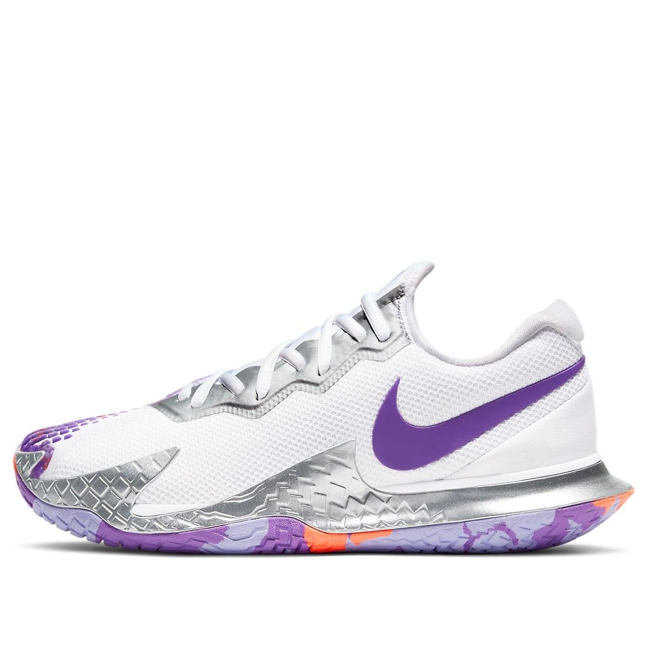 (WMNS) Nike Court Air Zoom Vapor Cage 4 'White Purple Pulse' CD0431-103 - 1