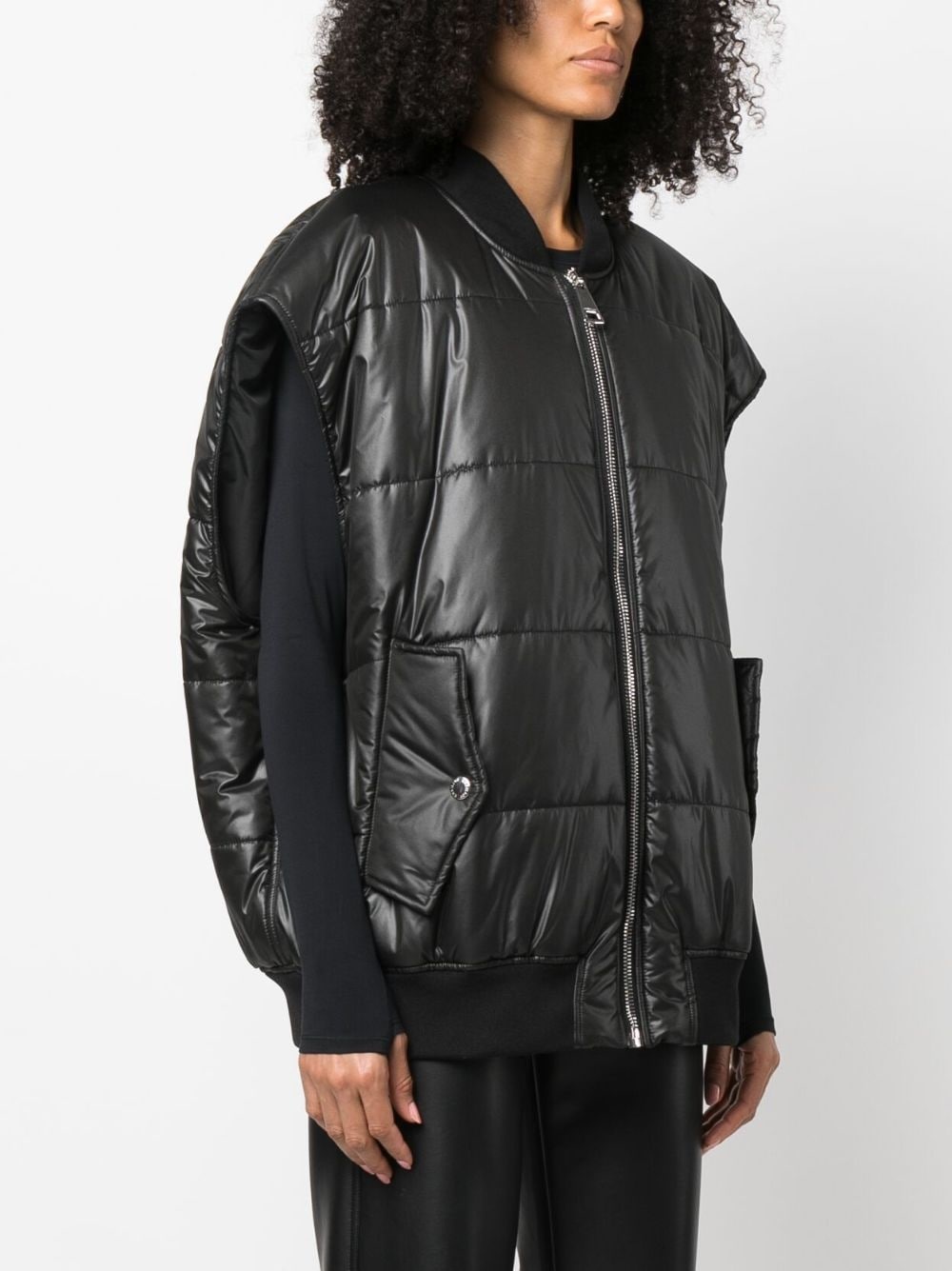padded bomber vest - 3
