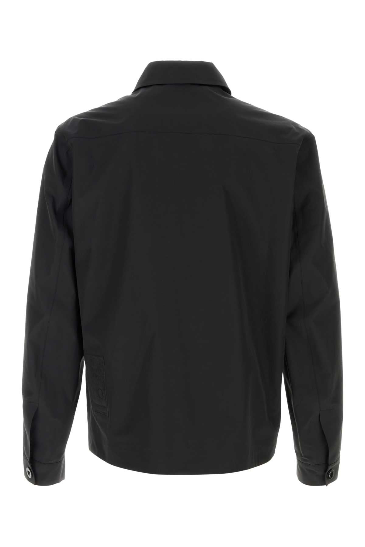 Ten C Men Black Nylon Blend Bonded Shirt - 2