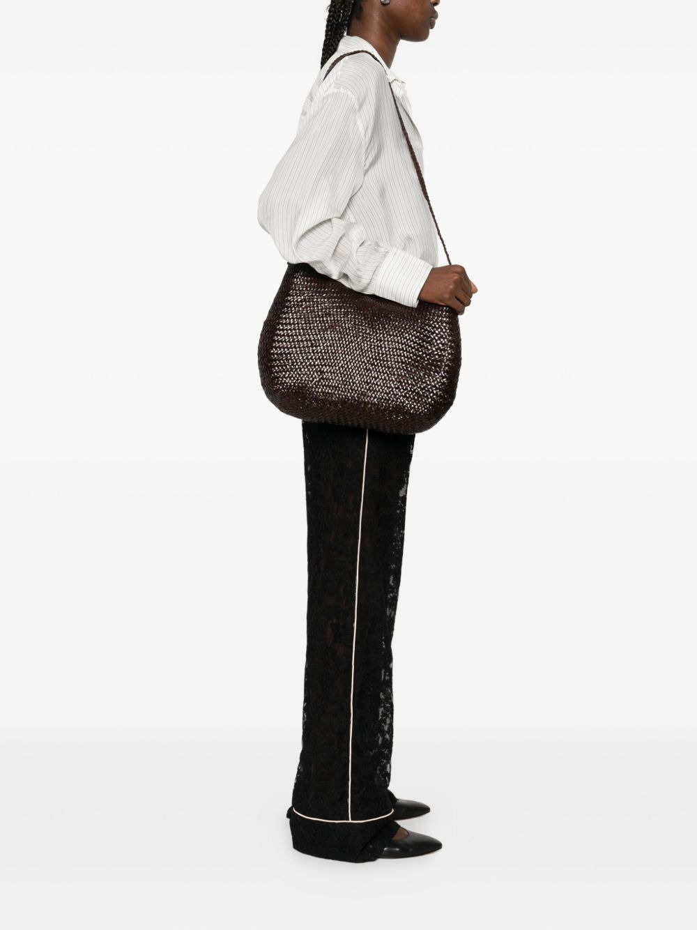 Santa Marta woven-leather shoulder bag - 2