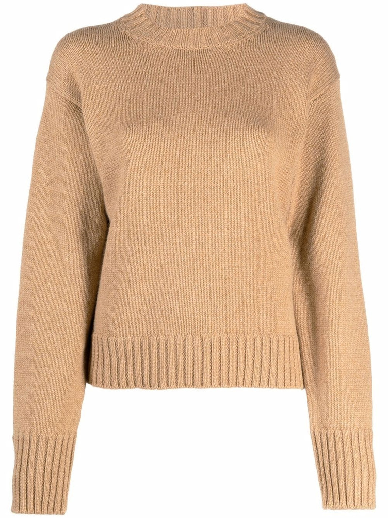 cashmere-blend knitted jumper 1