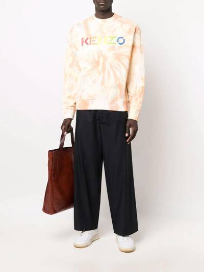 KENZO logo-print tie-dye sweatshirt outlook