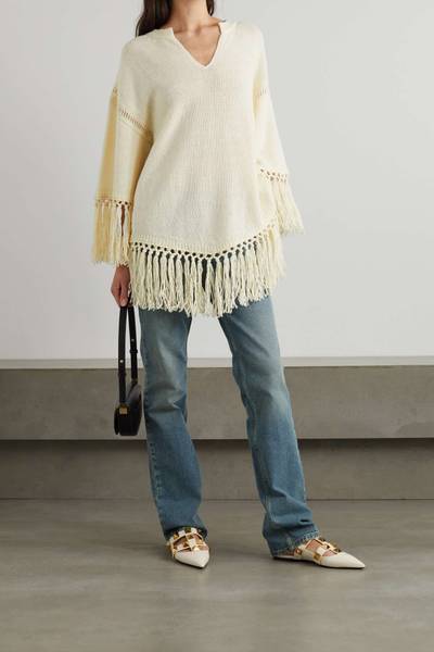 Valentino Fringed wool sweater outlook