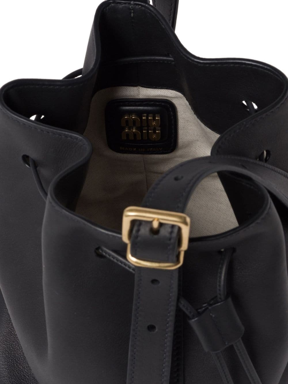 leather bucket bag - 7