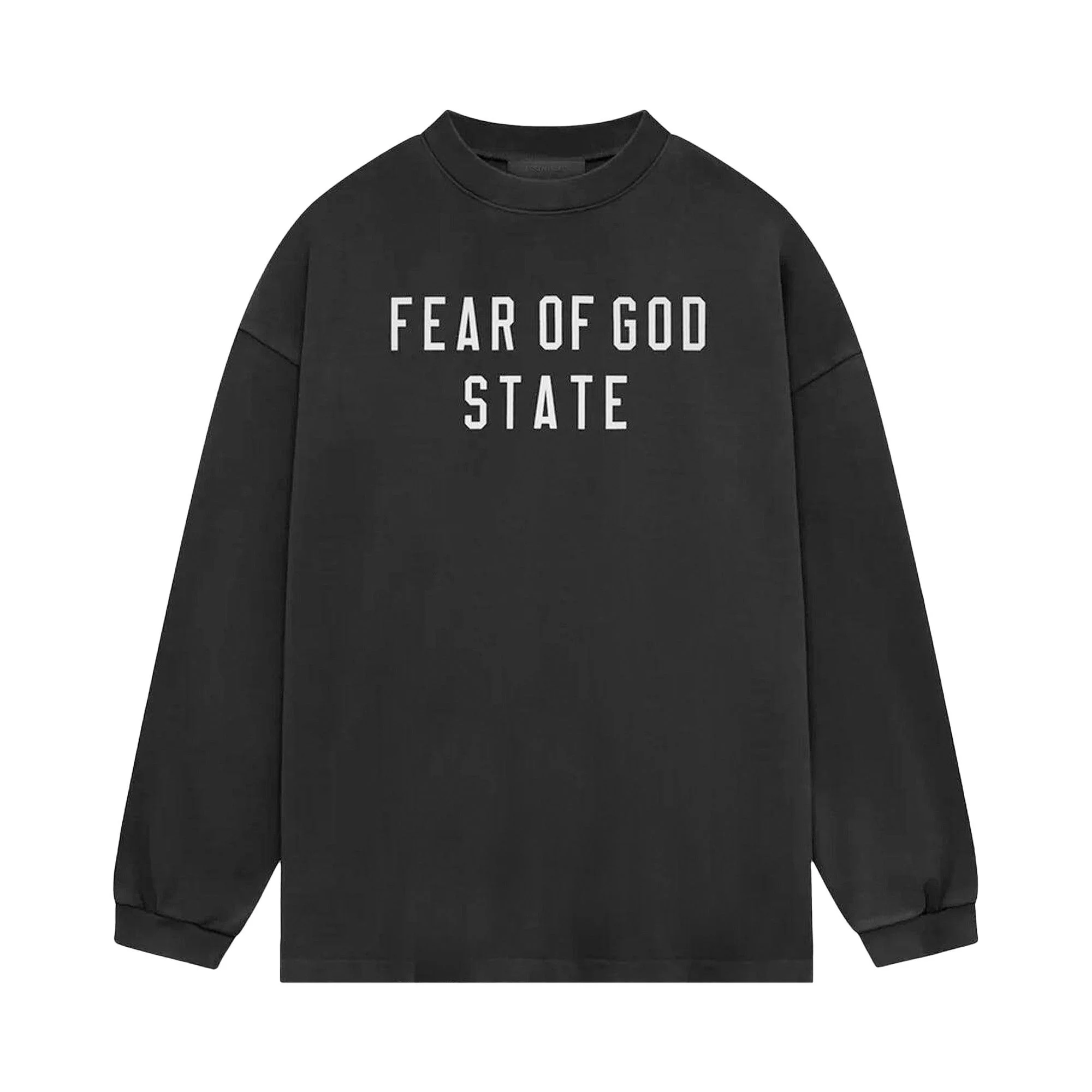 Fear of God Essentials Heavy Long-Sleeve Tee 'Black' - 1
