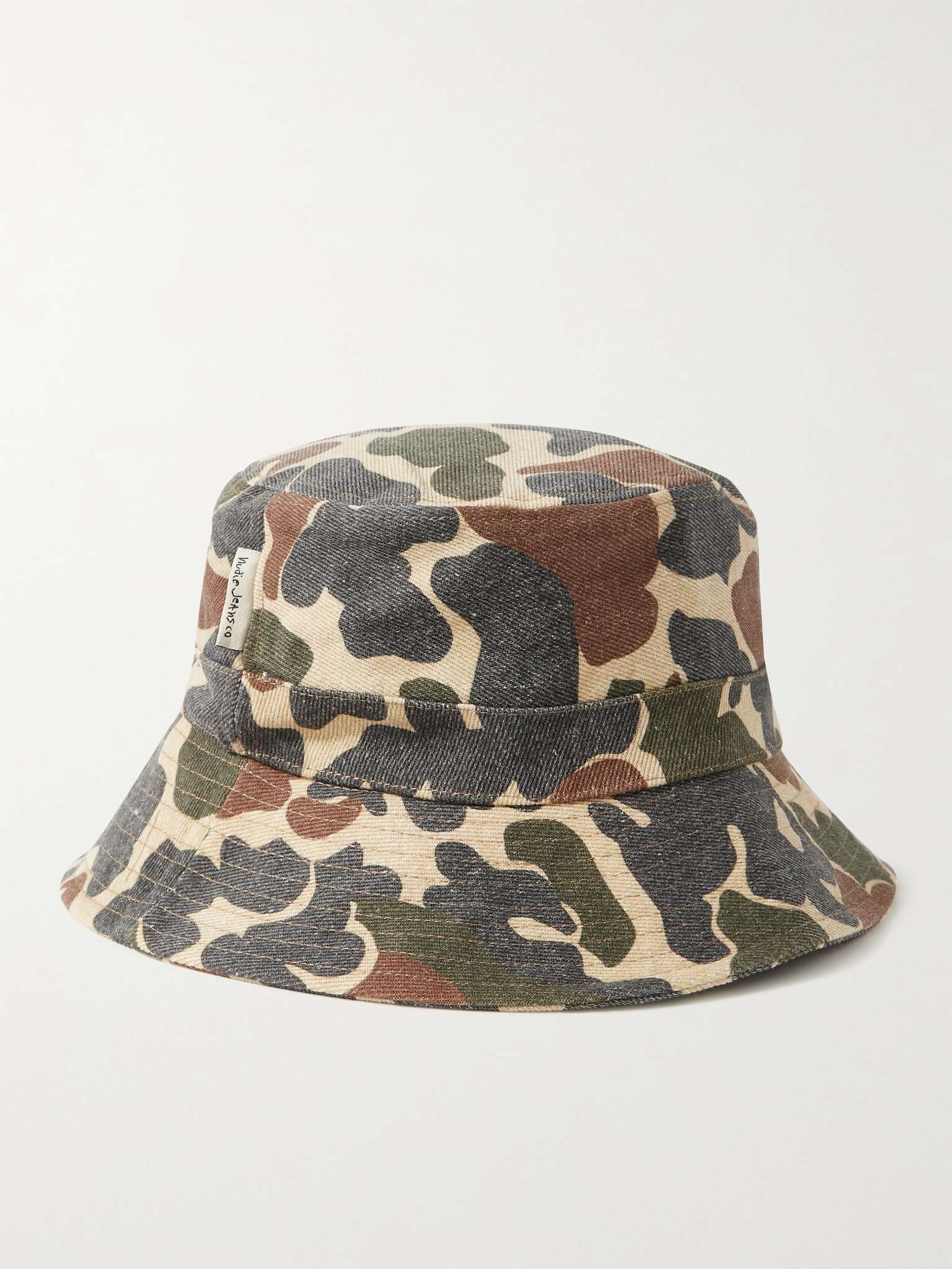 Martinsson Camouflage-Print Organic Cotton-Twill Bucket Hat - 1