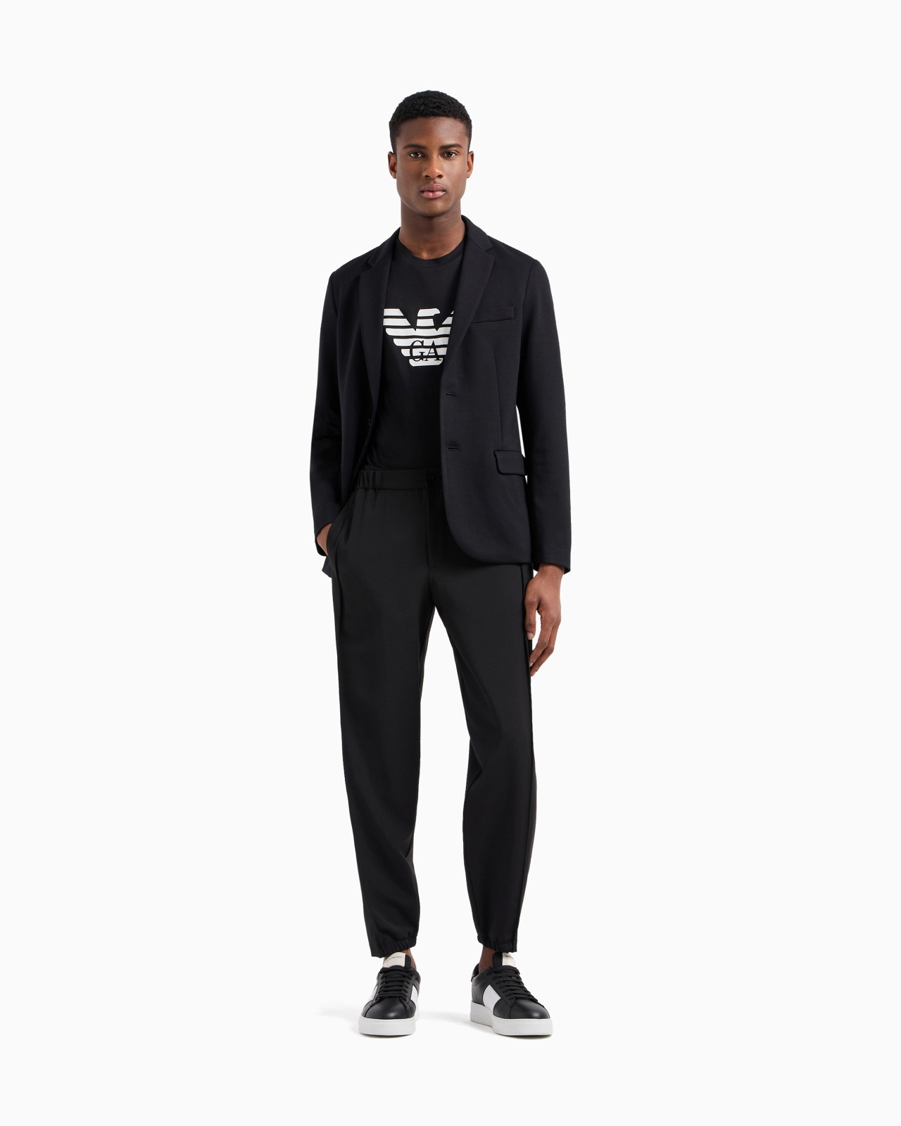 Pima-jersey jumper with printed logo - 2